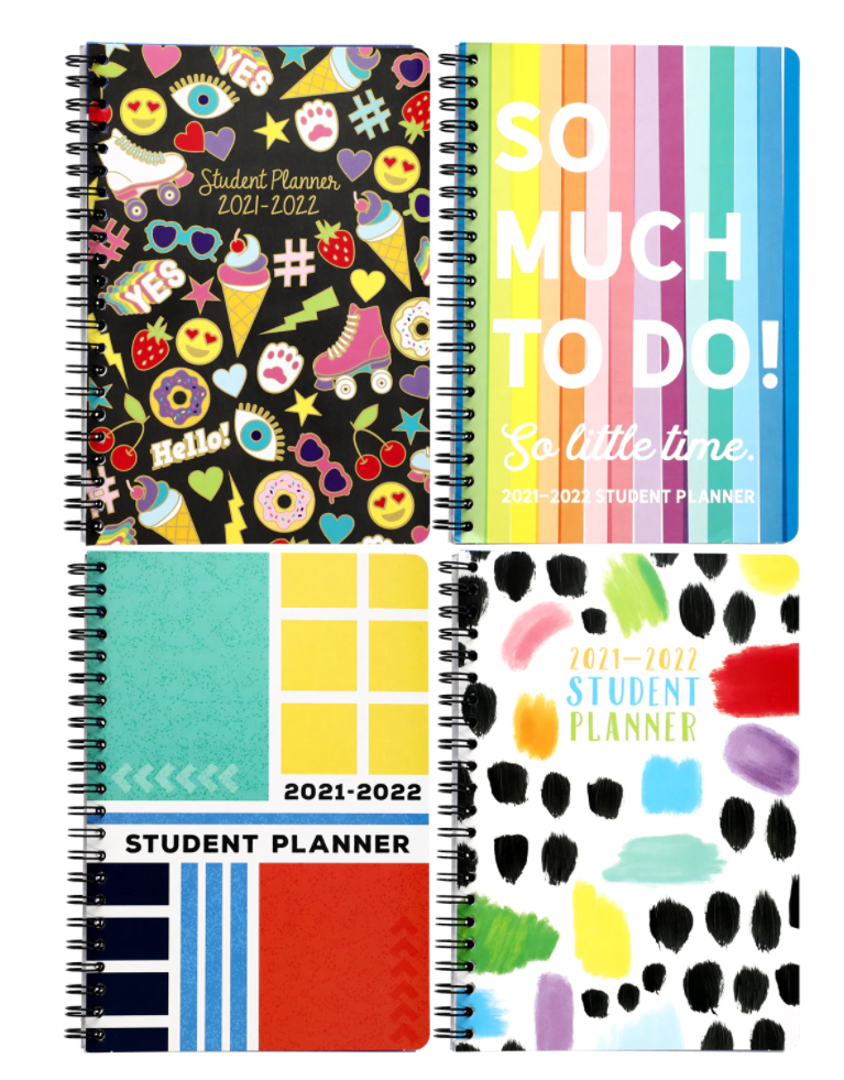 New 2021 2022 Student Weekly Daily Planner Agenda Monthly School ~ Choice
