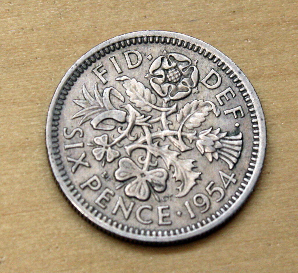 1954-1967 Great Britain 6 Pence Wedding Coin Choose Your Year