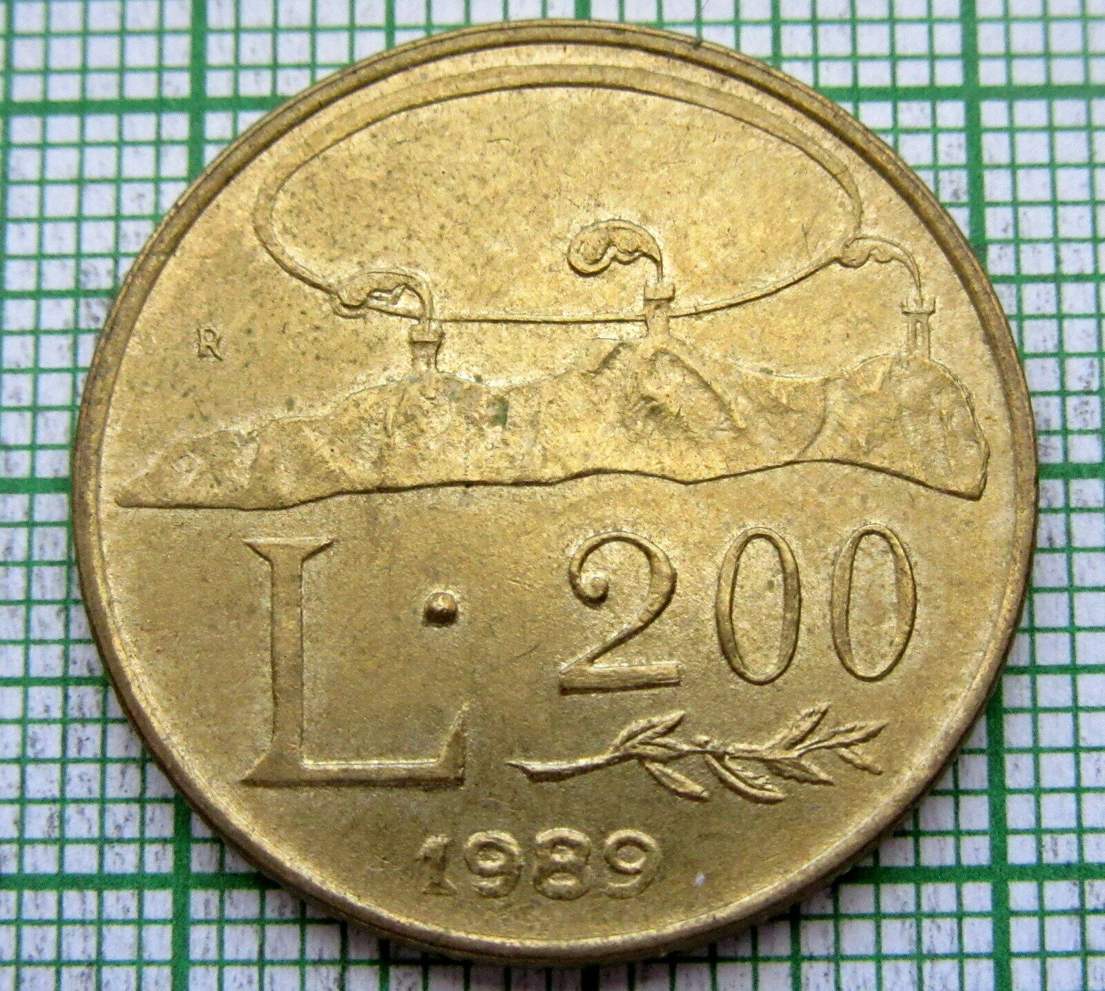 San Marino 1989 200 Lire, Unc